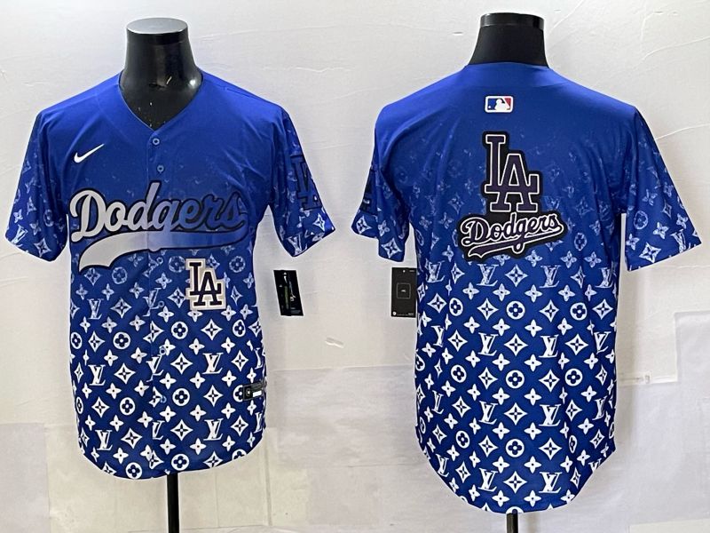 Men Los Angeles Dodgers Blank Blue Nike 2025 MLB jersey 011->los angeles dodgers->MLB Jersey